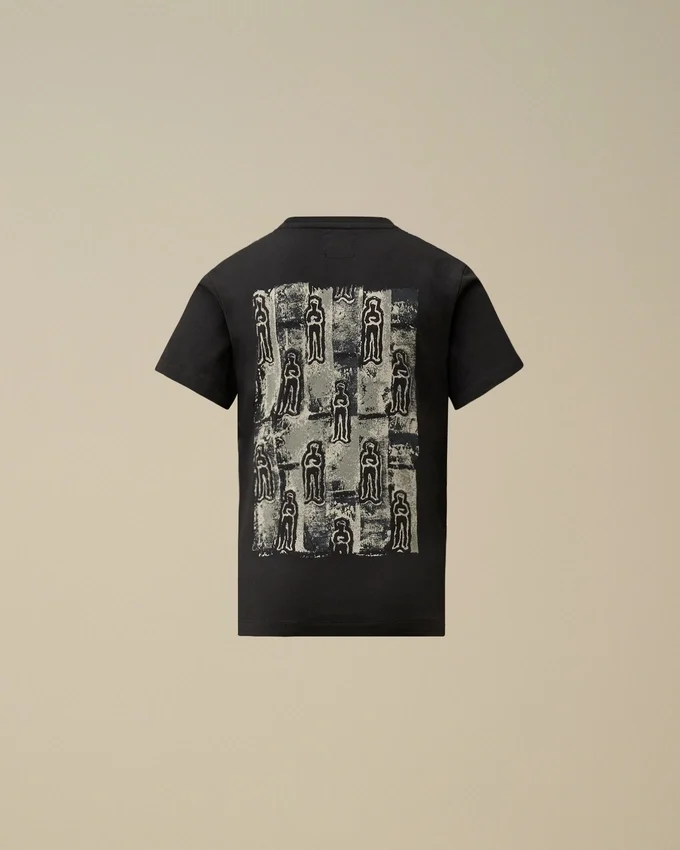 U16 T-shirt i bomullsjersey 30/1 med korta ärmar och motiv av brittisk sjöman