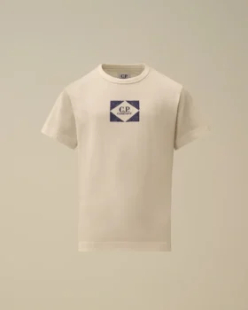 U16 T-shirt i bomullsjersey 30/1 med korta ärmar och tryck