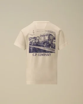 U16 T-shirt i bomullsjersey 30/1 med korta ärmar och tryck