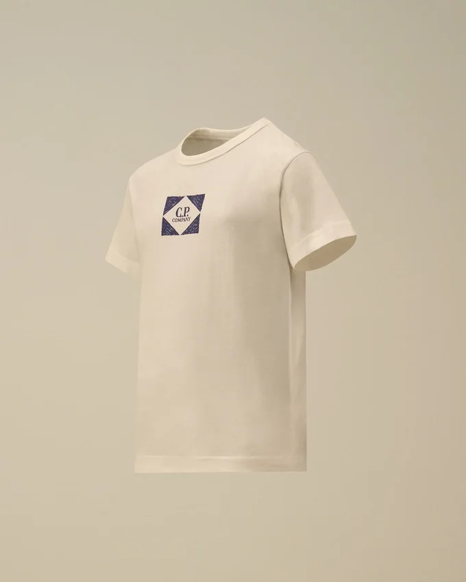 U16 T-shirt i bomullsjersey 30/1 med korta ärmar och tryck