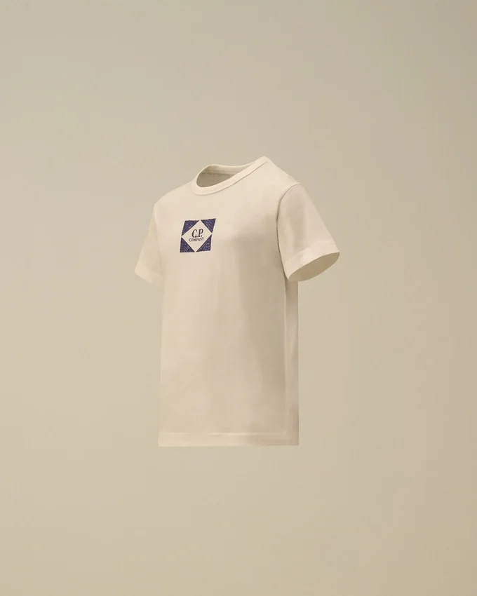U16 T-shirt i bomullsjersey 30/1 med korta ärmar och tryck