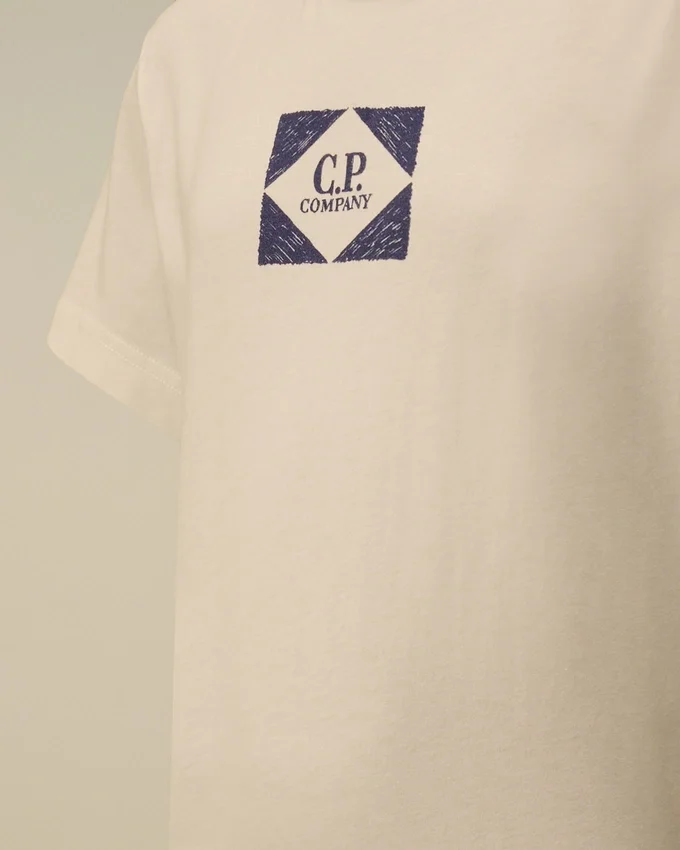 U16 T-shirt i bomullsjersey 30/1 med korta ärmar och tryck