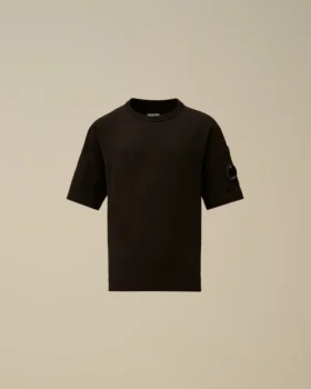 U16 T-shirt i bomullsjersey 30/1 med korta ärmar och överdimensionerad Lens-logotyp