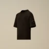 U16 T-shirt i bomullsjersey 30/1 med korta ärmar och överdimensionerad Lens-logotyp