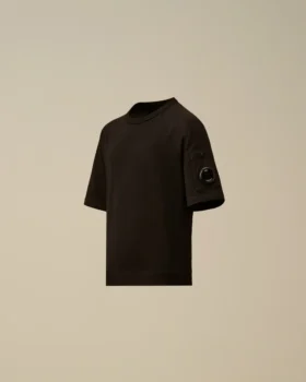 U16 T-shirt i bomullsjersey 30/1 med korta ärmar och överdimensionerad Lens-logotyp