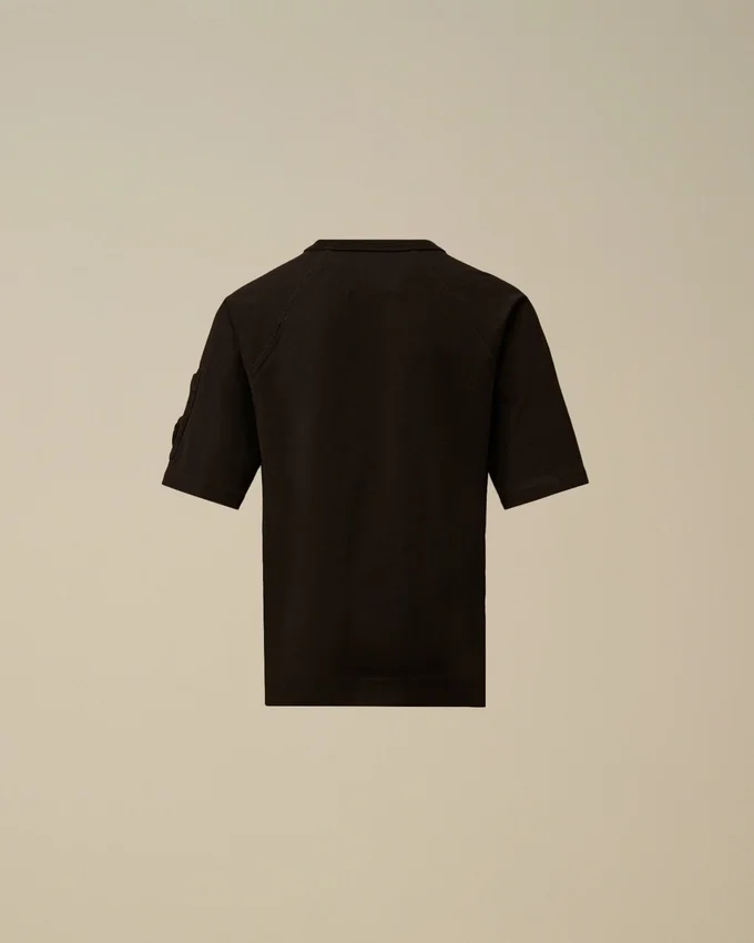 U16 T-shirt i bomullsjersey 30/1 med korta ärmar och överdimensionerad Lens-logotyp