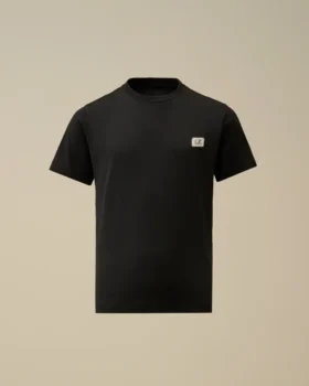 U16 T-shirt med kort ärm, logotyp-patch och bomullsjersey 30/1