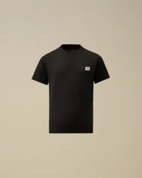 U16 T-shirt med kort ärm, logotyp-patch och bomullsjersey 30/1