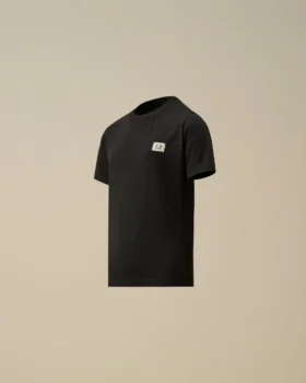 U16 T-shirt med kort ärm, logotyp-patch och bomullsjersey 30/1