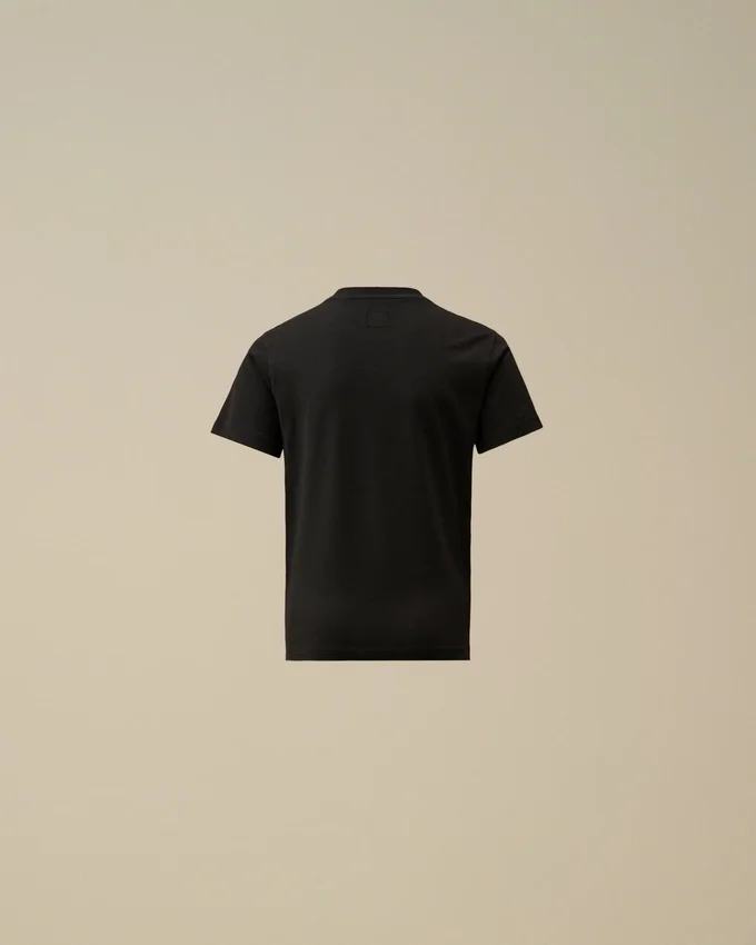 U16 T-shirt med kort ärm, logotyp-patch och bomullsjersey 30/1