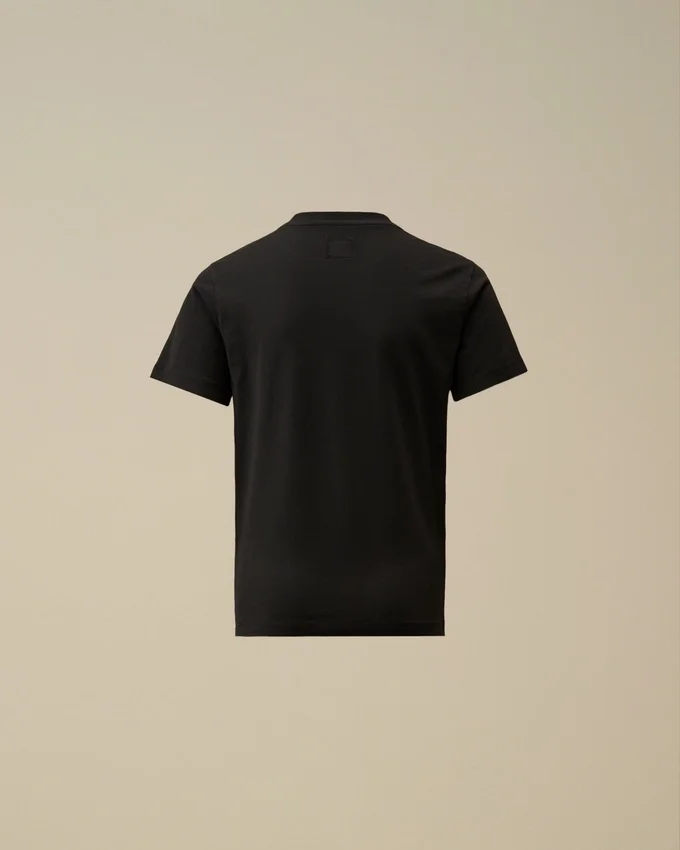 U16 T-shirt med kort ärm, logotyp-patch och bomullsjersey 30/1