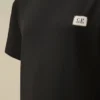 U16 T-shirt med kort ärm, logotyp-patch och bomullsjersey 30/1