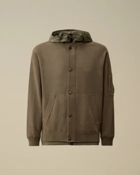 Vändbar hoodie i bomullsblandning