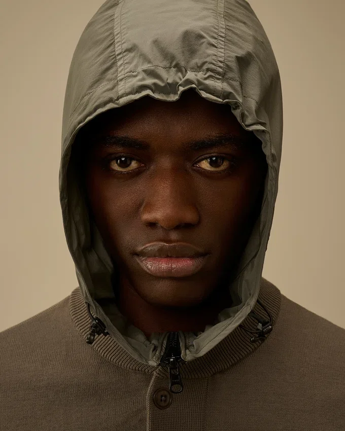 Vändbar hoodie i bomullsblandning
