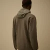 Vändbar hoodie i bomullsblandning
